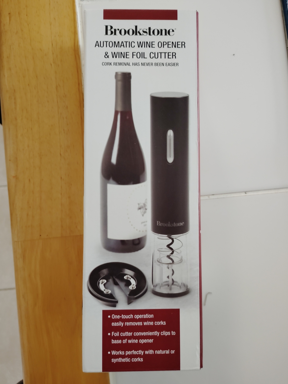 Brookstone Automatic Wine Opener in Black